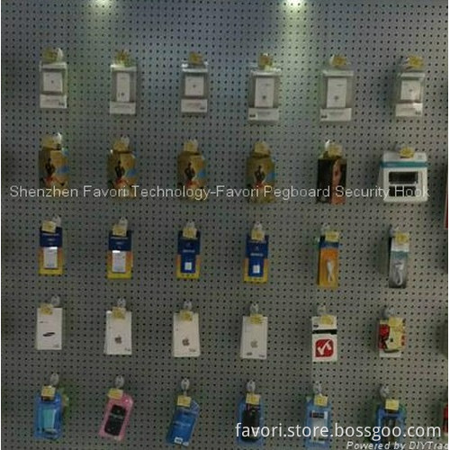 P200 Favori Pegboard Burglarproof Hook,Pegboard Security Hook,Pegboard Anti-theft Hook,Pegboard Locking Hook